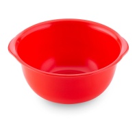 Taça de plástico vermelha com pegas, 16 x 8 cm - Dekora