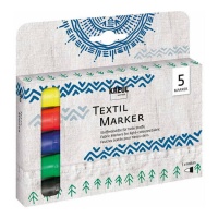 Marcadores têxteis translúcidos - Kreul - 5 pcs.