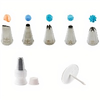 Kit de bicos com adaptador e suporte para flores - Decora