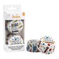 Cápsulas para cupcake escolar - Decora - 36 unidades