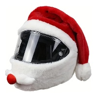 Capa para capacete de Papai Noel