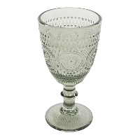 Copo de 300 ml de cristal gravado verde água