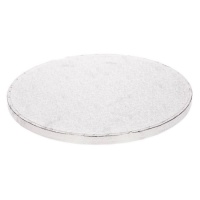 Base para bolos 30,5 x 30,5 x 1,2 cm prateada