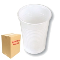 Copos de plástico brancos de 200 ml - 1500 pcs.