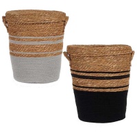 Cesto para roupa suja bicolor de algas 43 x 36 x 36 cm - 1 peça