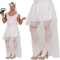 Tutu de noiva para adulto de 80 cm