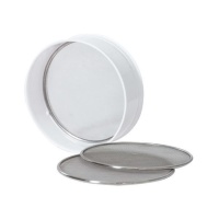 Peneira de plástico com 3 malhas de aço inoxidável de 20 x 7 cm - Decora