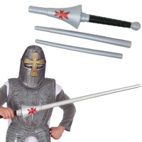 Lança de cavaleiro medieval desmontável de 1,25 m
