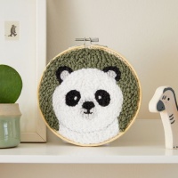 Kit de agulha de punção com caixa de oferta - Urso Panda - DMC