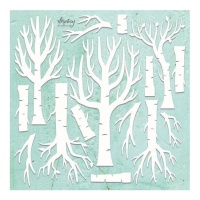 Árvore sem folhas em chipboard - Mintay Papers