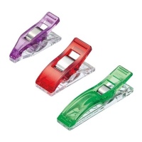 Clipes de pano de tamanhos variados - Trevo - 26 pcs.