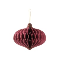 Pendente ninho oval castanho 16 x 15 cm - 1 unid.