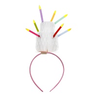 Tiara de bolo de aniversário