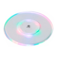 Porta-copos com 6 LEDs para iluminar bebidas de 10 cm