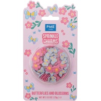 Sprinkles de borboletas e flores de 25 gr - PME