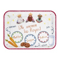 Bandeja de 34 X 25 cm de Reis Magos vintage - 2 unidades