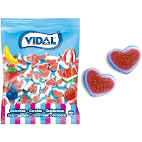 Coração azul e vermelho - Doce coração Vidal - 1,5 Kg