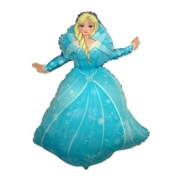 Balão Snow Princess Blonde 90 x 62 cm - Festa Conver