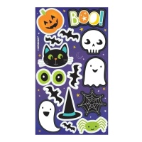 Autocolantes de Halloween Trick or Treat Stickers - 4 páginas