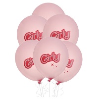 Balões Girly de 30 cm - 6 unidades