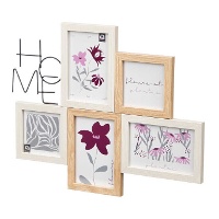 Porta-retratos com letreiro para 5 fotos