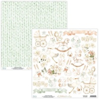 Papel para scrapbooking da Little one elements - Papéis Mintay - 1 folha