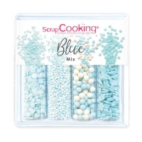 Kit de granulados mistos azuis variados 64 gr - Scrapcooking