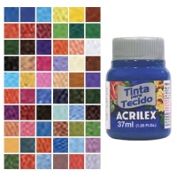 Tinta mate para têxteis 37 ml - Acrilex
