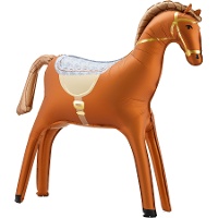 Balão de cavalo marrom de 90 cm