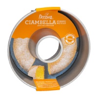 Forma de aço Ciambella de 20 x 7,5 cm - Decora