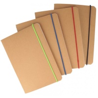 Caderno de capa elástica kraft várias cores 48 folhas A5 - 1 unid.
