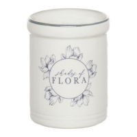Lata de utensílios de cozinha de 12,5 cm com tons de flora