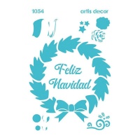 Stencil Feliz Natal 20 x 28,5 cm - Artis decor - 1 pc.