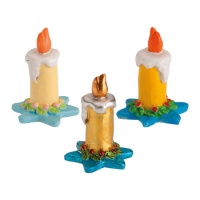 Figuras de velas de 3 cm para bolo de Natal - Dekora - 50 unid.