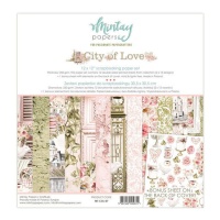 Kit de papel para scrapbooking Cidade do Amor - Mintay Papers - 12 folhas