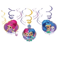 Pendentes decorativos Shimmer and Shine - 6 unid.