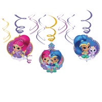 Pingentes decorativos Shimmer and Shine - 6 pcs.