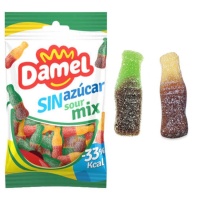 Garrafa de cola sem açúcar sortida - Damel - 90 gramas
