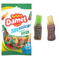 Garrafa de cola sortida sem açúcar - Damel - 90 gr