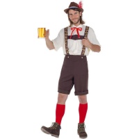 Fato alemão do oktoberfest castanho para homens