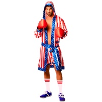 Fantasia de boxeador americano para homem