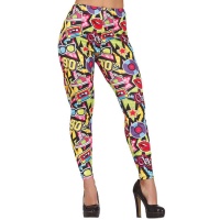 Leggings com estampado dos anos 90