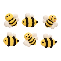 Figuras de açúcar de abelhas - Decora - 6 unidades