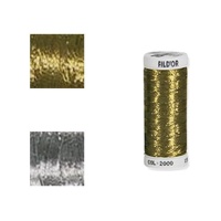 Arame metalizado de ouro ou prata - Fildor - 150 m
