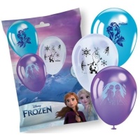 Balões de látex de Frozen de 28 cm - PartyCube - 10 unidades
