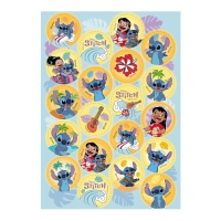 Mini bolachas comestíveis Stitch 3,4 cm - Dekora - 20 unidades