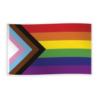 Bandeira de seta com as cores do arco-íris 90 x 150 cm
