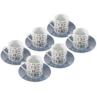 Caneca de café hidráulica de 90 ml - 6 serviços