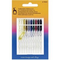 Kit de agulha com 2 botões e 1 alfinete de segurança - Pónei