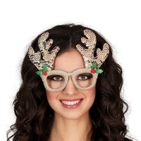 Óculos de proteção dourados para renas